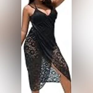 Elegant Swimwear Dress Cover up, XXL.